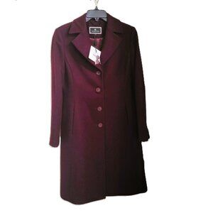 NEW Melanie Lyne Wool Blend Coat with tags - Size 4